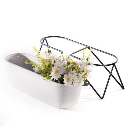 Oval Desktop Planter, Stylish and Compact