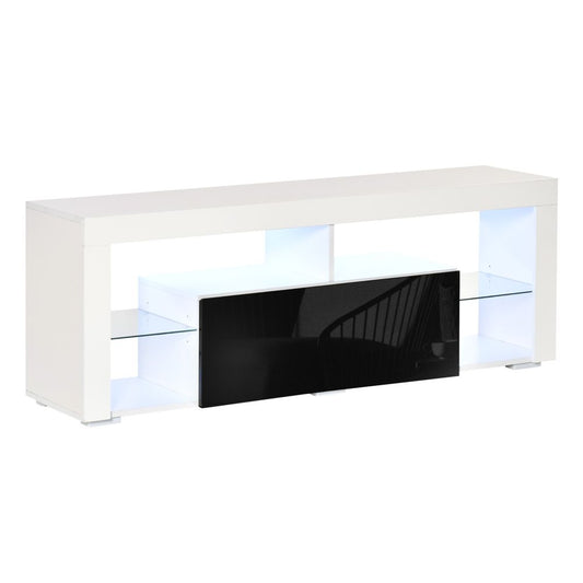 140cm TV Stand Cabinet – High Gloss Finish with LED RGB Light & Storage