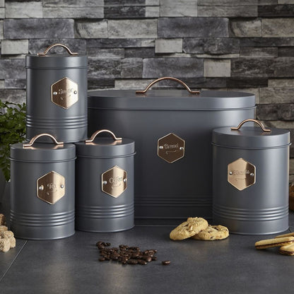 5-Piece Kitchen Canister Set, Elegant and Functional