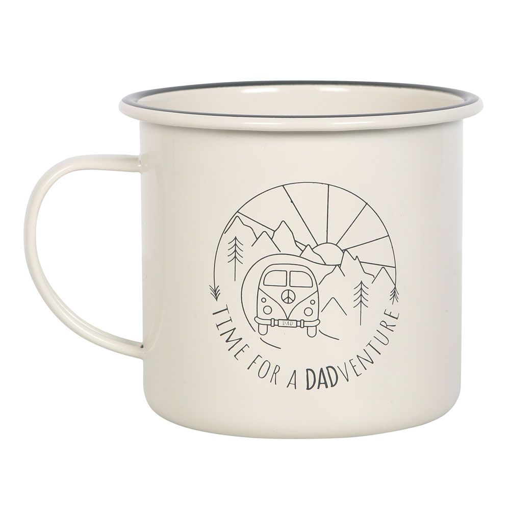 Dadventure Enamel Camping Mug, Fun and Durable