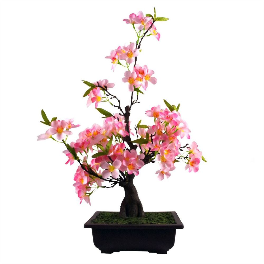 60cm Artificial Pink Blossom Bonsai Tree, Beautiful Decorative Plant