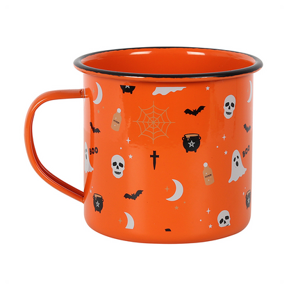 Halloween Print Enamel Mug