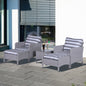 5-Piece PE Rattan Outdoor Garden Furniture Set